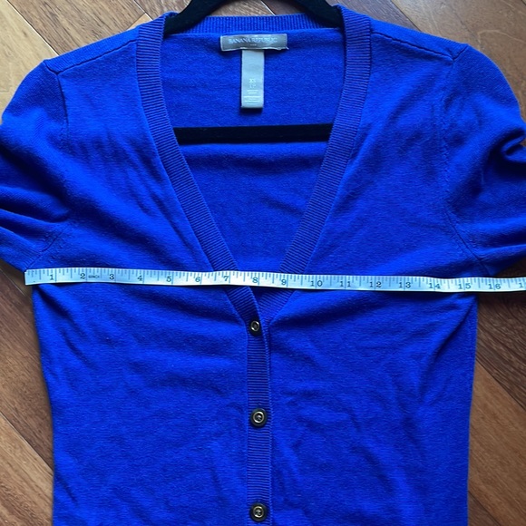 Banana Republic Bright Blue Lightweight Cardigan, size XS - Picture 7 of 12